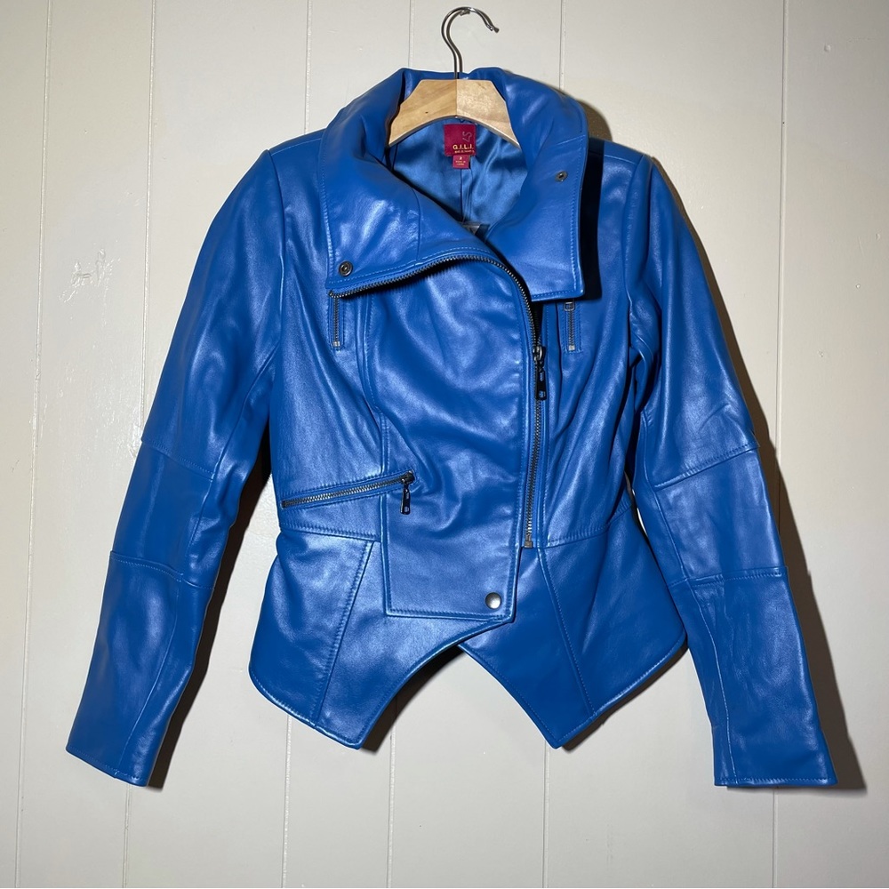 GILI QVC peplum moto jacket carter va him curves